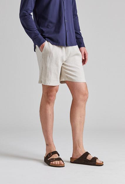 Cermino Linen Shorts Beige